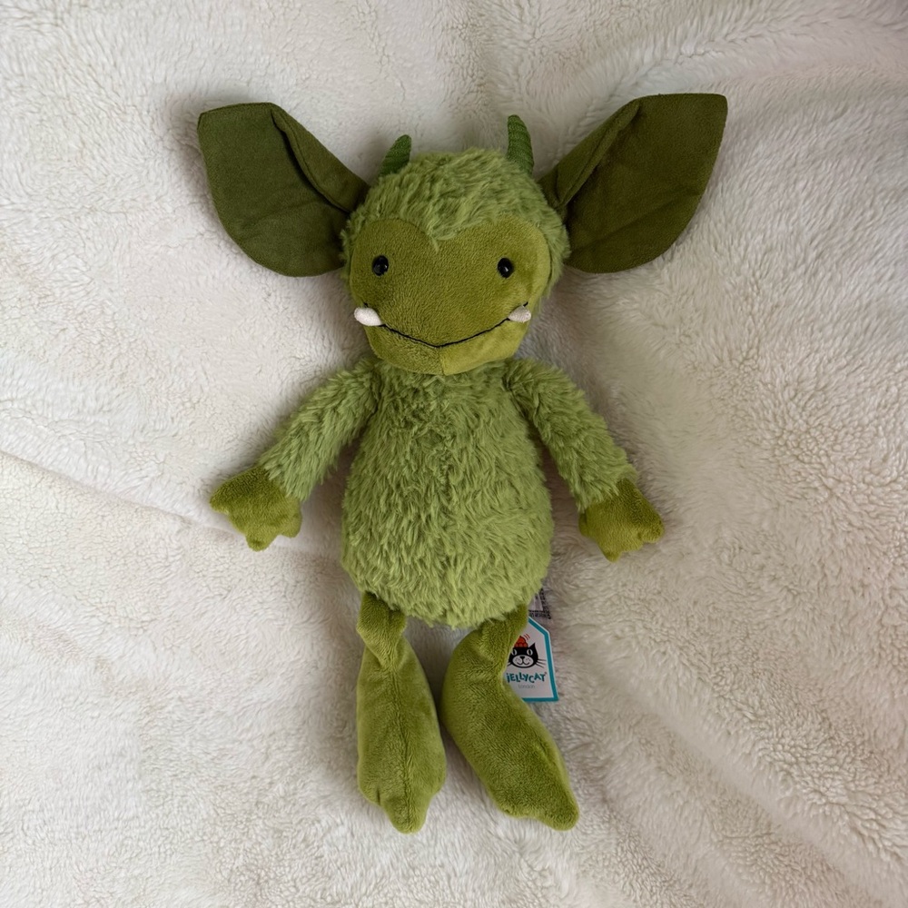 Jellycat Grizzo Gremlin Retired Authentic Rare Plush